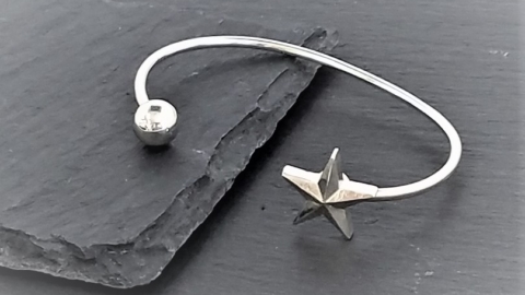 星＆玉バングル